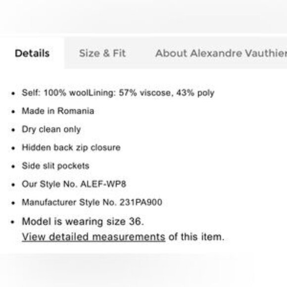 Alexandre Vauthier Gran De Poudre Pant - Picture 2 of 6